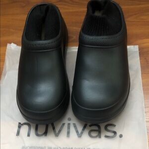 Nuvivas Black sock clogs bran new